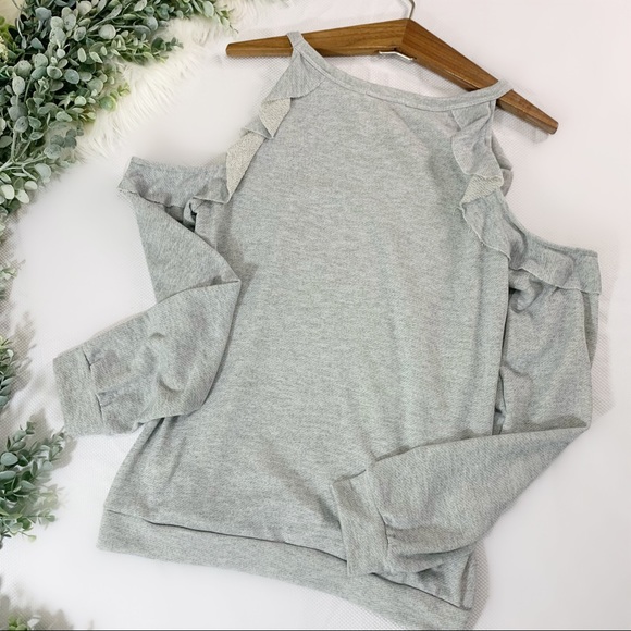 Cold Shoulder Sweatshirt made in USA - Picture 8 of 9